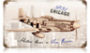 P-51 Chicago vintage metal sign