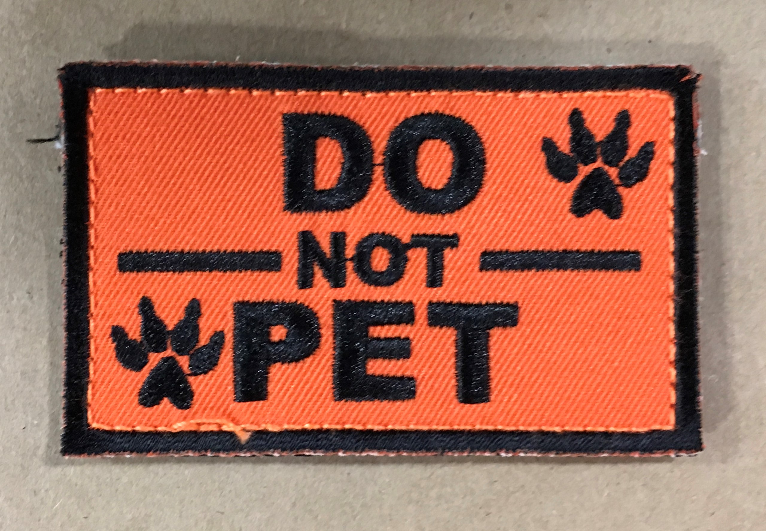 DO NOT PET PATCH 