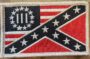 US STARS & CONFEDERATE FLAG VELCRO PATCH